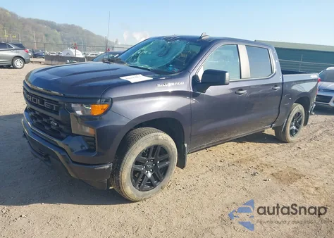 2023 Chevrolet Silverado K1500 Custom из США, поврежденный, VIN 3GCPDBEK0PG358763